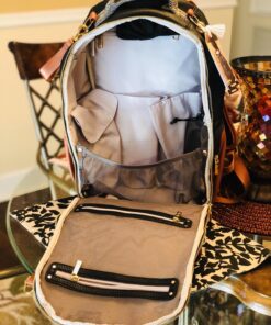 Itzy Ritzy Diaper Bag - Large Capacity Boss Backpack Diaper Bag Featuring Bottle Pockets, Changing Pad, Stroller Clips & Comfortable Straps, Coffee And Cream Large (Pack of 1) Coffee & Cream 57 81tK3ePYQKL 1