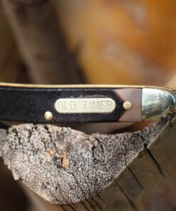 Old Timer 104OT Small Canoe 4.7in Stainless Steel Traditional Folding Pocket Knife with Clip Point and Drop Point Blades, Sawcut Handle, and Convenient Size for EDC, Camping, Hunting, and Outdoors 104OT Small Canoe (Box) 18 81tK9NuIHXL