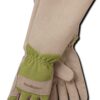 MAGID Professional Rose Pruning Thornproof Gardening Gloves with Extra Long Forearm Protection for Men (BE194T-XL) - Puncture Resistant, XL (1 Pair) Men's XL Tan & Green 22 81tKC7j4RCL