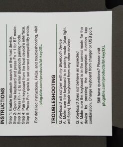 Plugable Foldable Bluetooth Keyboard Compatible with iPad, iPhones, Android, and Windows, Full-Size Multi-Device Keyboard, Wireless and Portable with Included Stand for iPad/iPhone (11.5 inches) 65 81tLjhpH7eL