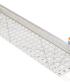 Alternative view of Fiskars Rotary Cutter and Ruler Combo - 6" x 24" Fabric Cutter with Gridlines - Craft Supplies - Gray 6x24