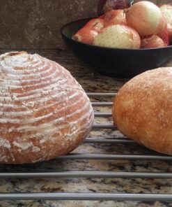 FORSUN Round Bread-Banneton-Proofing-Rising-Basket Rattan Brotform Bread Dough Set 8.5 inch for Home Bakers 8.5 inch Round bread proofing basket 41 81tMUNOj4L