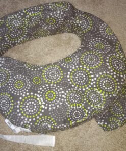 My Brest Friend Original Nursing Pillow | Ergonomic Breastfeeding Pillows | Supports Both Mom & Baby | Breastfeeding Essentials | Handy Side Pocket, Double Straps & Removable Cover, Fireworks Grey/Yellow Fireworks 40 81tMeDn7 nL 1