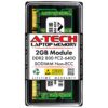 A-Tech 2GB DDR2 800MHz SODIMM PC2-6400 1.8V CL6 200-Pin Non-ECC Unbuffered Laptop RAM Memory Upgrade Module (2GB x 1) | 2GB Stick DDR2 800MHz (PC2-6400) 29 81tNoaokG7L