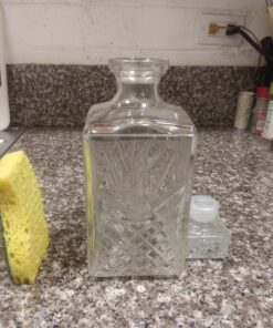 Bormioli Rocco Selecta Collection Whiskey Decanter – Sophisticated 33.75oz Diamond Decanter With Starburst Detailing – For Whiskey, Bourbon, Scotch & Liquor 29 81tNrG3mzL