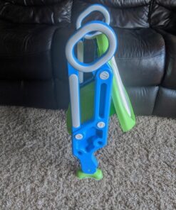 Potty Training Toilet Seat with Step Stool Ladder for Boys and Girls Baby Toddler Kid Children Toilet Training Seat Chair with Handles Padded Seat Non-Slip Wide Step (Blue Green) Blue+Green 61 81tO5mBBLxL