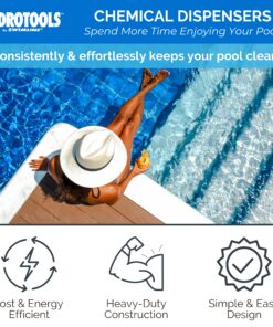 Alternative view of HYDROTOOLS BY SWIMLINE 8725 Large Capacity Pool & Spa Chemical Dispenser | Compatible With Bromine & Chlorine Supports 1-3’’ Tablets | Adjustable Control Ring For Customizable Flow Rate Classic