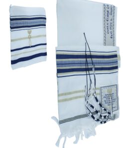 New Covenant Prayer Shawl, English/Hebrew & Bag (Israel) Holy Land (72 x 24 Inch (Small)) 4 81tOv3WGt3L