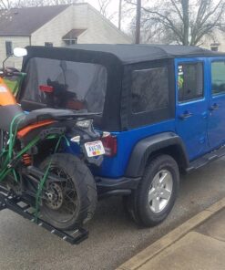 Cartman 6 Pack 1"x18" Soft Loop Motorcycle Tie Down Straps 3600lbs Load Capacity Tie-Down Loops for Secure Trailering of Bikes, ATV, Lawn Equipment, Orange 6pk Orange 30 81tOvtG9ewL