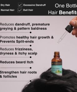 Soulflower Organic Tea Tree Essential Oil for Oily Skin & Itchy Scalp- Melaleuca Alternifolia- 100% Pure, Natural, Vegan, Cruelty Free, Premium Quality, Aromatherapy, Diffusion, 30ml/ 1 fl oz 1 Fl Oz (Pack of 1) 25 81tPAgbt8jL 3