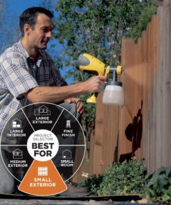 Wagner Spraytech 0417005 HVLP Control Spray Stain Sprayer, Ideal for Staining and Sealing Decks, Fences, and Lattice Painter 19 81tQMWyOQuL