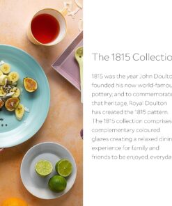 Royal Doulton 1815 Mixed Patterns Salad Plate, 9.4", Bright Colors, Set of 4 12 81tRuBQ404L