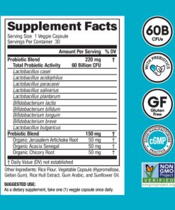 Alternative view of Physician's CHOICE Probiotics 60 Billion CFU - 10 Strains + Organic Prebiotics - Immune, Digestive & Gut Health - Supports Occasional Constipation, Diarrhea, Gas & Bloating - For Women & Men - 30ct 30 Count (Pack of 1)