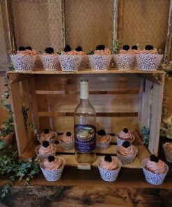 SUYEPER 100pcs Cupcake Wrappers Artistic Bake Cake Paper Cups Little Vine Lace Laser Cut Liner Baking Cup Muffin Case Trays for Wedding Party Birthday Decoration (White) White 31 81tTgY04yeL