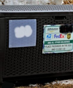 Suncast 99 Gallon Resin Wicker Patio Outdoor Storage Container for Toys, Furniture Deck box, Mocha 43 81tVg1LONQL