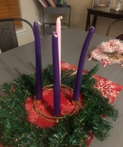 Mega Candles 4 pcs Unscented Christmas Advent Taper Candle, Hand Poured Wax Candles 10 Inch x 7/8 Inch, Holidays, Church, Devotional, Celebration, Party & More 26 81tWQ2WJmJL