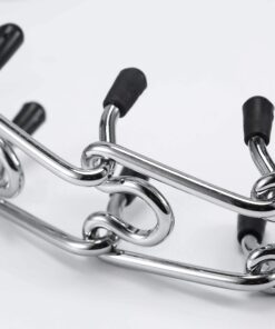 Pettom Dog Prong Collar Training Chain Collar Pet Choke Pinch Training Collar Adjustable for Pitbulls (S 22.6inch) S 18.3inch 18 81tXAiSDDpL