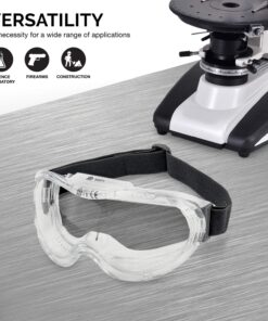 Neiko Pro 53875B Clear Protective Lab Safety Goggles, Chemistry Lab Goggles, Scientific, Construction Goggles, Contractor, Woodworking, Anti-Fog and Splash, Includes Indirect Vent for Men and Women 25 81tXeG LlWL