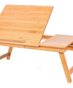 BIRDROCK HOME Bamboo Laptop Bed Tray with Multi-Position Adjustable Tilt Surface | Storage Drawer | Fits Laptops Up to 15" | Tablets Up to 9.6" | Natural | Work from Home | Computer Lap Tray 30 81tXp yrlrL