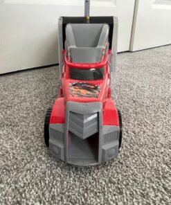 Amazon Basics Toy Car Carrier Truck With Storage For Kids Ages 3 and Up, 6-Pieces Diecast Vehicles & 16 Accessories, Multicolor, Medium 70 81tXst2JmXL