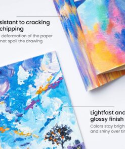 ARTEZA Acrylic Paint, Set of 60 Colors, 0.74 oz/22 ml Tubes, includes 5 Metallic Colors, Rich Pigments, Non-Fading, Non-Toxic Paints for Artist & Hobby Painters, Art Supplies for Painting 60 x 22ml (0.74 fl oz) 33 81tY4ZKeZL