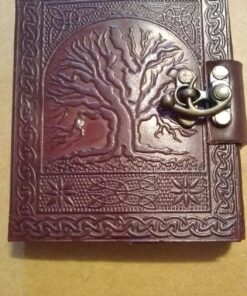 Leather Celtic Tree of Life Book of Shadows Blank Spell Book Wicca 5" Brown 44 81taA1bS6LL
