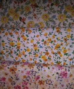 RayLineDo® 10 Pcs Different Pattern Multi Color 100% Cotton Poplin Fabric Fat Quarter Bundle 18" x 22" Patchwork Quilting Fabric Yellow and Pink Series 24 81taDmHgB3L