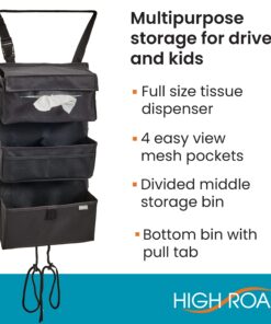 High Road Car Seat Back Organizer with Tissue Holder 9 81tancaSX9L