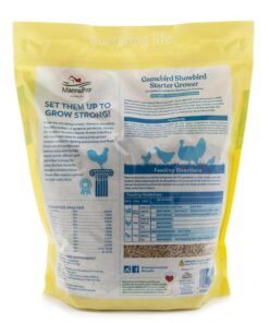 Manna Pro Gamebird Showbird Crumbles|Formulated for birds with Vitamins & Minerals|5 Pounds 5 Pound (Pack of 1) 31 81tc3o OxSL 2