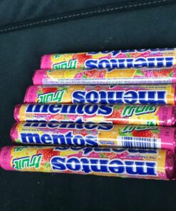 Mentos Candy, Mint Chewy Candy Roll, Fruit, Non Melting, 1.32 Oz , 6 count(Pack of 1) Orange 6 count(Pack of 1) 34 81tewtR2ILL