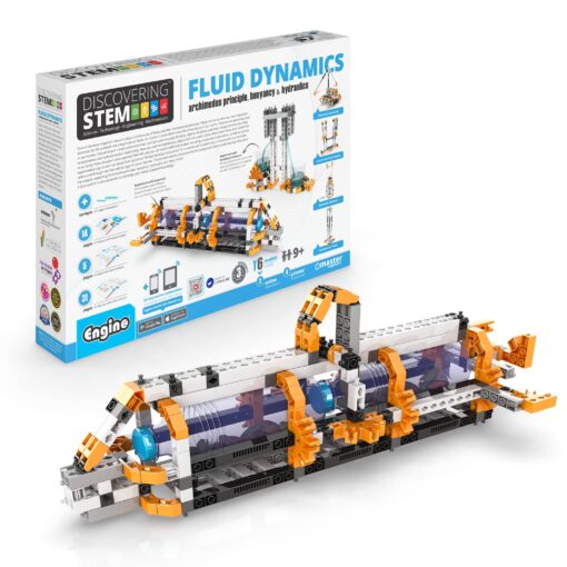 Engino- Stem Toys, Fluid Dynamics, Construction Toys for Kids 9+, Educational Toys, Gift for Boys & Girls (6 Model Options), Experimental Activities