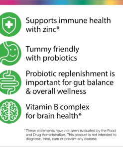 Rainbow Light Kids One Multivitamin, Chewable Multivitamin for Kids Provides Healthy Growth and Immune Support, With Vitamin C, Zinc, & B Complex, Vegetarian and Gluten Free, Fruit Punch, 90 Count 90 Count (Pack of 1) 36 81thDKrAd6L 3