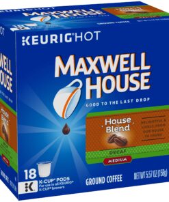 Maxwell House Decaf House Blend Medium Roast K-Cup Coffee Pods (18 Pods) 8 81tk385JP5L