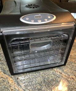 Ivation 6 Tray Countertop Digital Food Dehydrator Drying Machine 480w with Preset Temperature Settings, Auto Shutoff Timer and Even Heat Circulation for Beef Jerky, Fruits, Vegetables & Nuts 6 Tray - Standard 44 81tknVhBNhL