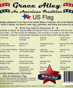 Grace Alley American Flag: American Made 4x6 FT US Flag Made in USA - Embroidered Stars and Sewn Stripes. This American Flag Meets The US Flag Code. 26 81to5GvCafS