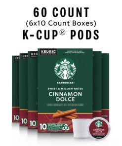 Alternative view of Starbucks K-Cup Coffee Pods—Cinnamon Dolce Flavored Coffee for Keurig Brewers—Naturally Flavored—100% Arabica—6 boxes (60 pods total) Cinnamon Dolce 10 Count (Pack of 6)