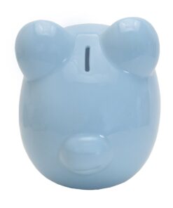 Child to Cherish Ceramic Piggy Bank, Blue Light Blue 11 81tr48E4O1L