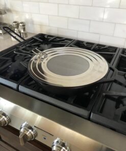 Dishwasher-Safe Splatter Screen Splash Guard for Kitchen Frying Pan Grease - Shields 99% of Stove Top from Bacon, Oil, or Deep Fryer - Easy to Clean or Store - Foldable Heat-Resistant Silicone Handle 37 81trbwZioWL