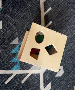 Melissa & Doug Shape Sorting Cube - Classic Wooden Toy With 12 Shapes - Kids Shape Sorter Toys For Toddlers Ages 2+ 46 81trpww69L 1