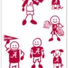 Siskiyou Sports NCAA Family Character Decals, Large Alabama Crimson Tide 6 81trs gAgIL