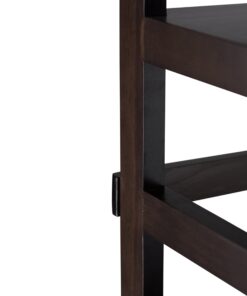 SIMPLIHOME Bedford SOLID WOOD Universal TV Media Stand, 53.9 inch Wide, Living Room Entertainment Center, Storage Cabinet with Glass Doors, for Flat Screen TVs up to 60 inches in Dark Tobacco Brown 26 81tsvPByvrL