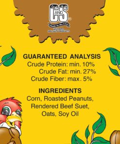 C&S Peanut Delight No Melt Suet Dough, 12/pack 11.75 Ounces Peanut 12-Pack 30 81ttVTa BxL 1