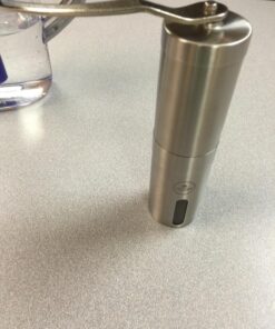 EZE Homegoods Hand Coffee Mill Grinder with Conical Ceramic Burr | Consistent Grind Every Time, Professional Grade, Stainless Steel, Lightweight and Portable, Heavy Duty Extra Long Hand Crank 2 Round 39 81tuu6CvShL