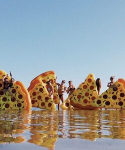 Swimline Inflatable Pizza Slice Pool Float, Multicolor 28 81tw86slduL