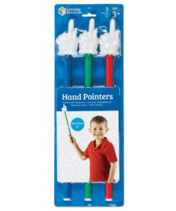 Learning Resources Hand Pointers, Set of 3, Ages 3+, Assorted Colors, Classroom Participation, Homeschool Supplies, Classroom Supplies, Gifts for Teachers,Back to School Supplies,Teacher Supplies 12 81tyM0ILtoL