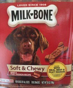 Milk-Bone Soft & Chewy Dog Treats, Beef & Filet Mignon Recipe, 25 Ounce Original 25 Ounce (Pack of 1) 45 81tyzOkXDrL