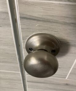 Kwikset Juno Interior Passage Door Knob, Handle For Closet and Hallway Doors, Non-Locking Doorknob in Satin Nickel, with Microban Protection 24 81tzTDfd dL