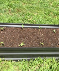 Greenes Fence Antique Iron Powder-Coated Metal Raised Garden Bed Planter 24" W x 48" L 10" High 20 81tzpyliaqL