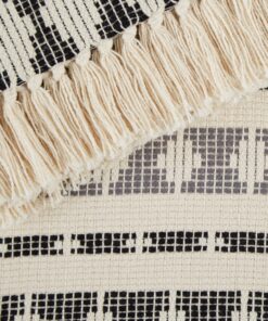 DII California Casual, Colby Southwest Woven Throw, Black & Gray, 50x60 50x60" 28 81u N0zF5L 2
