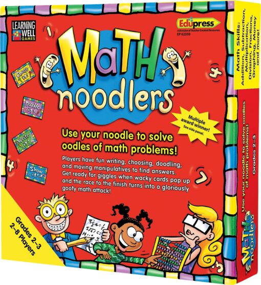 Edupress Math Noodlers Game, Grades 2-3 (EP62350), Multi